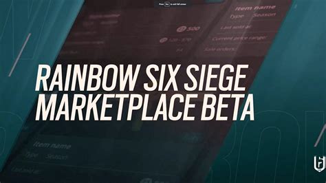 How to Join the Rainbow Six Siege Marketplace Beta.